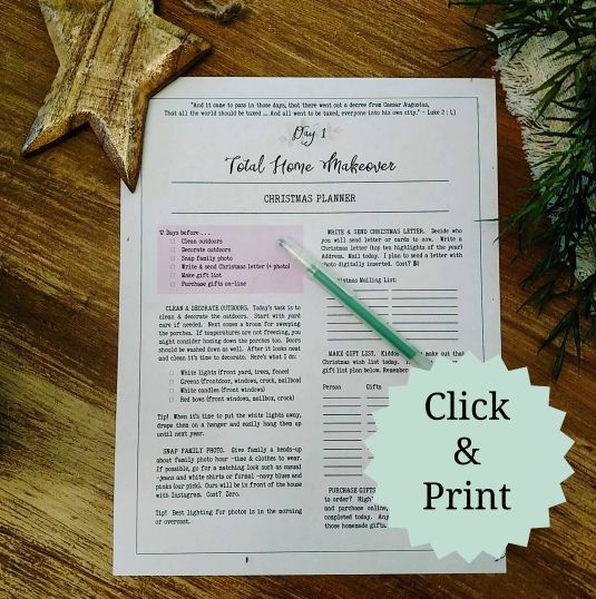 Christmas Guide Free Printable