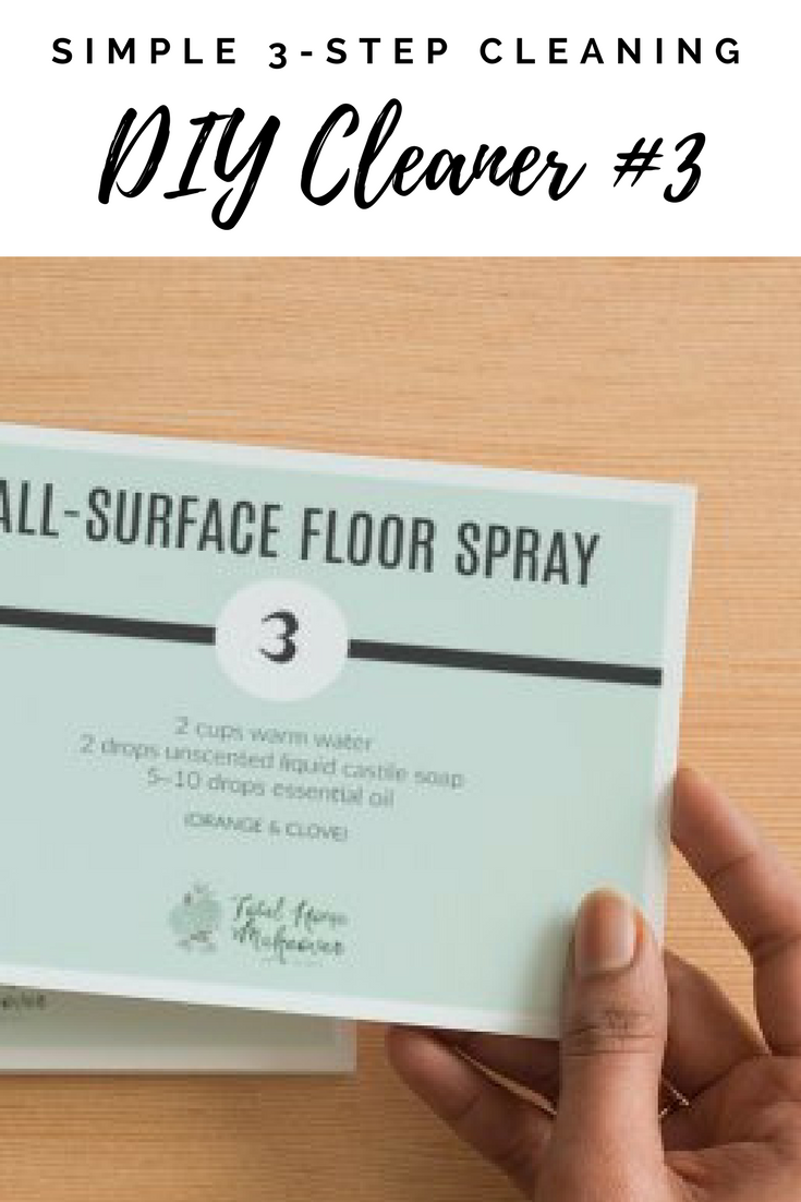 DIY All-Surface Floor Spray Recipe + Label