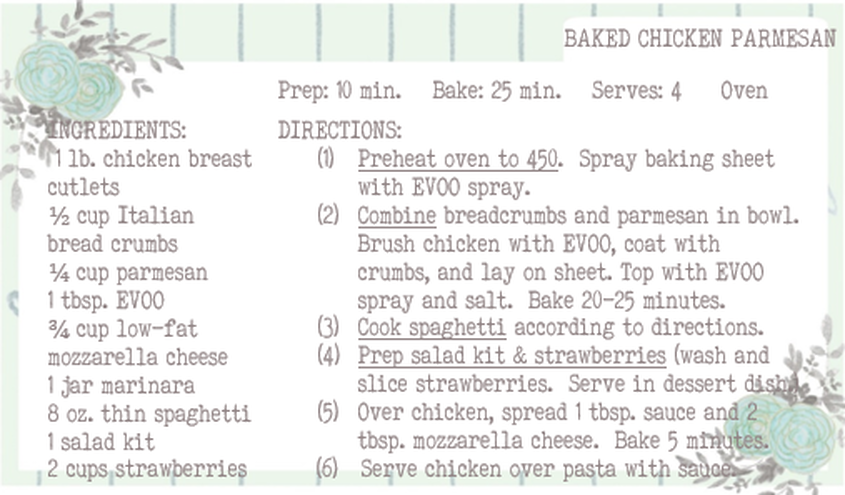 Skinny Baked Chicken Parmesan Recipe